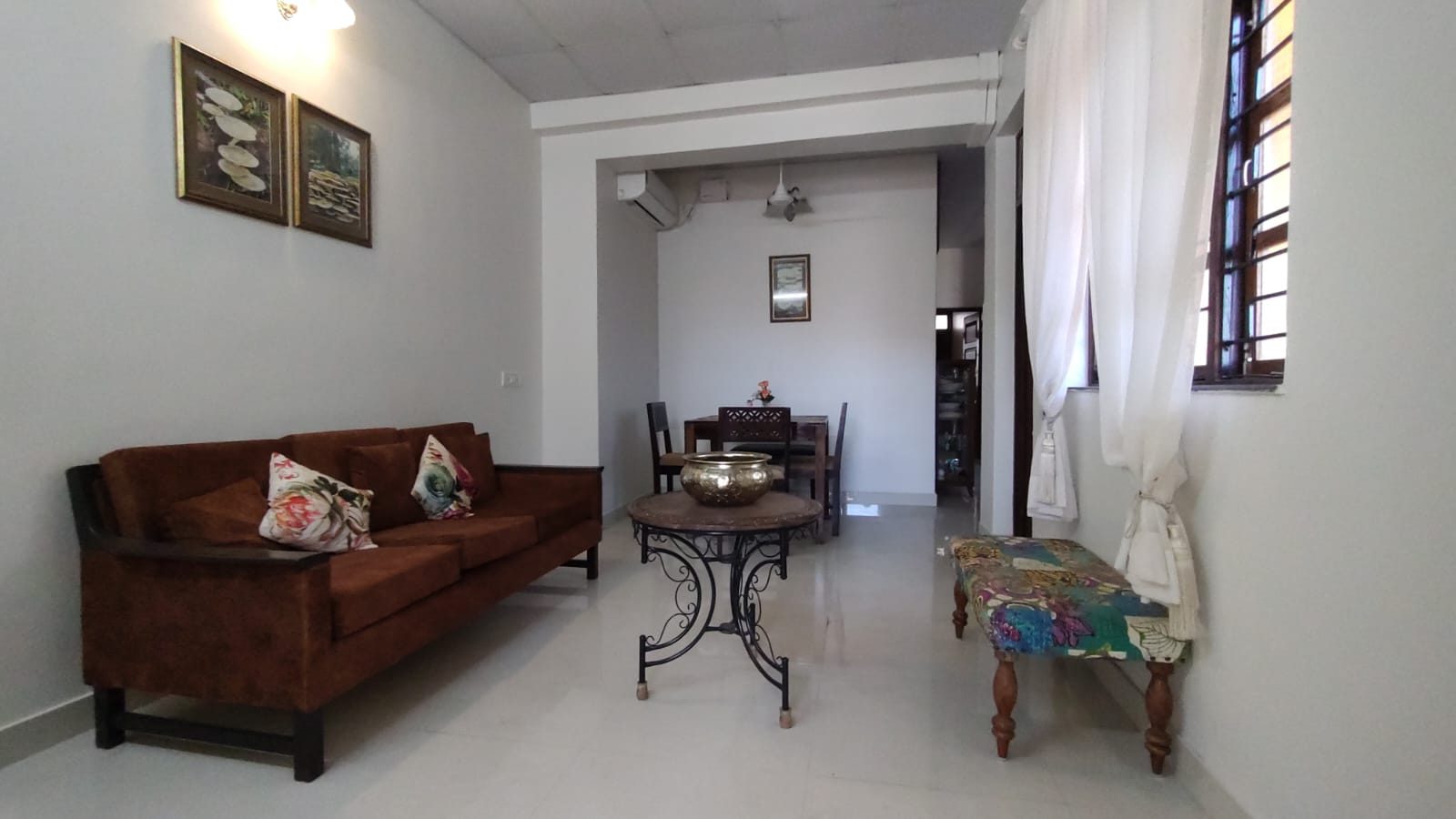 Ground floor living room with sofa